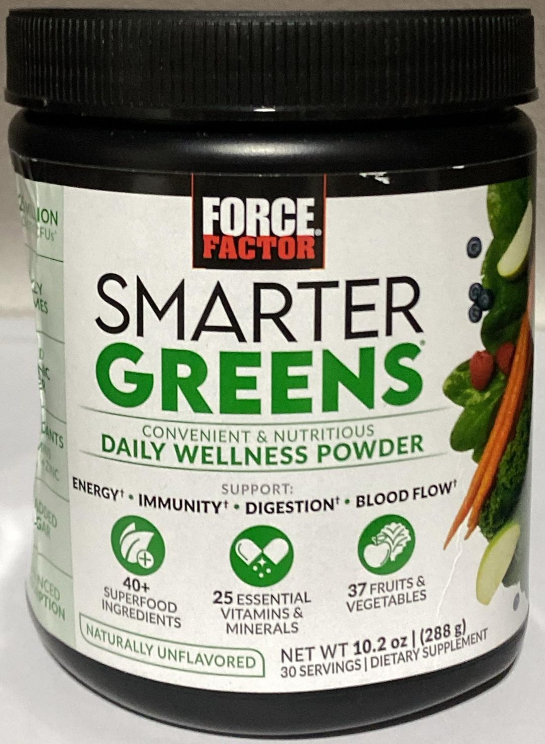 FORCE FACTOR SMARTER GREENS DAILY WELLNESS POWDER *DETALLE*