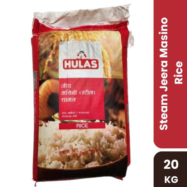 Hulas Steam Jeera Masino Rice, 20 KG