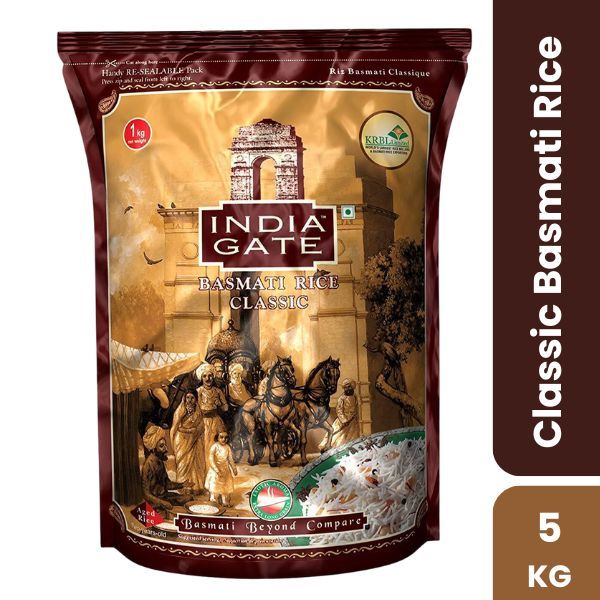 India Gate Classic Basmati Rice, 5kg