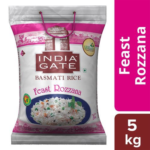 India Gate Feast Rozzana Basmati Rice, 5kg