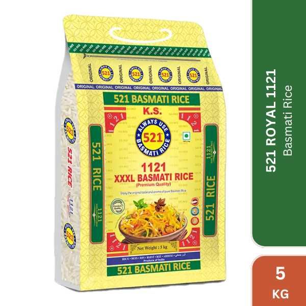 521 Royal 1121 XXXL Basmati Rice, 5kg