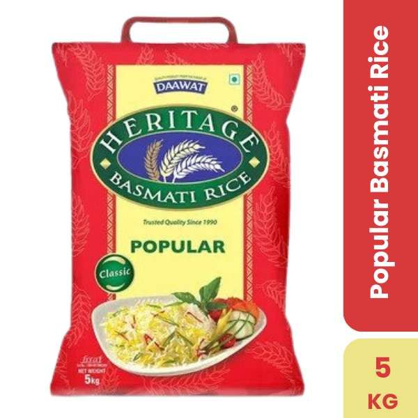 Heritage Popular Basmati Rice, 5kg