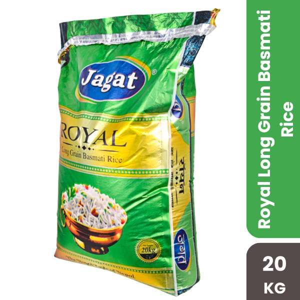 Jagat Royal Long Grain Basmati Rice,20Kg