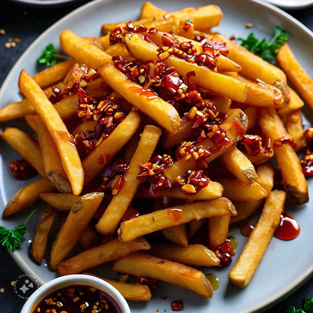 Honey chilli fries 