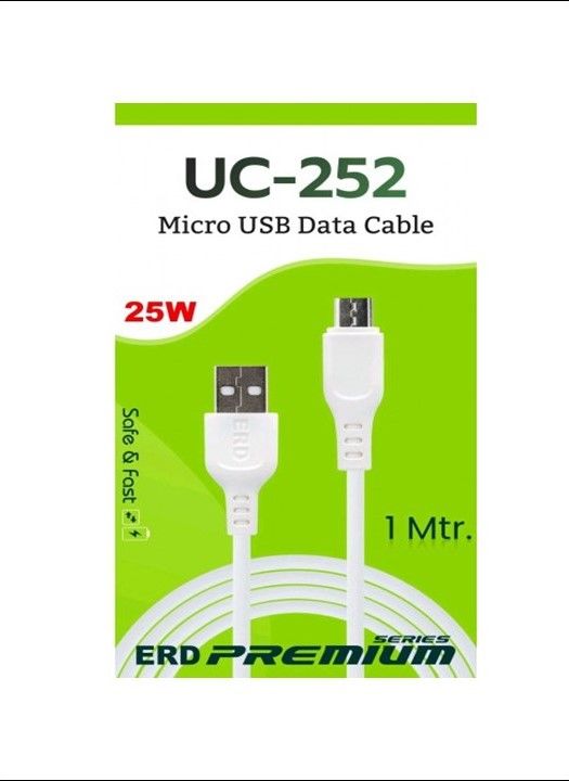 ERD UC-252 1Meter Micro USB Cable 25W White Color