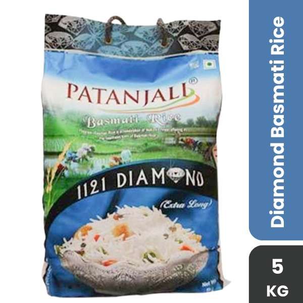 Patanjali Diamond Basmati Rice, 5Kg 