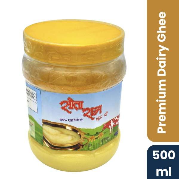 Sita Ram's Premium Dairy Ghee, 500ml Jar