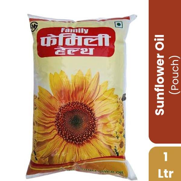 Family Sunflower Oil, 1Ltr Pouch