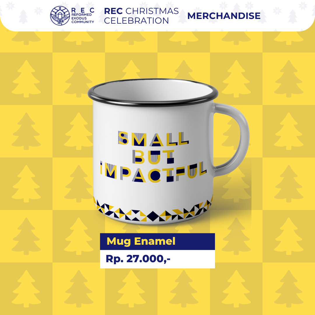 Mug Enamel "Small But Impactful" [Ready 8 Desember 2024]