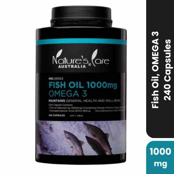 Nature Care Fish Oil,OMEGA 3, 1000mg,200caps