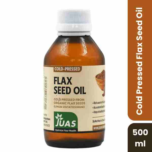 Juas Cold Pressed Flax Seed Oil, 500ml