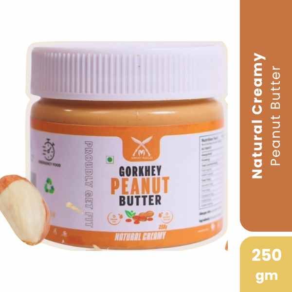 Gorkhey Natural
Creamy Peanut
Butter, 250gm