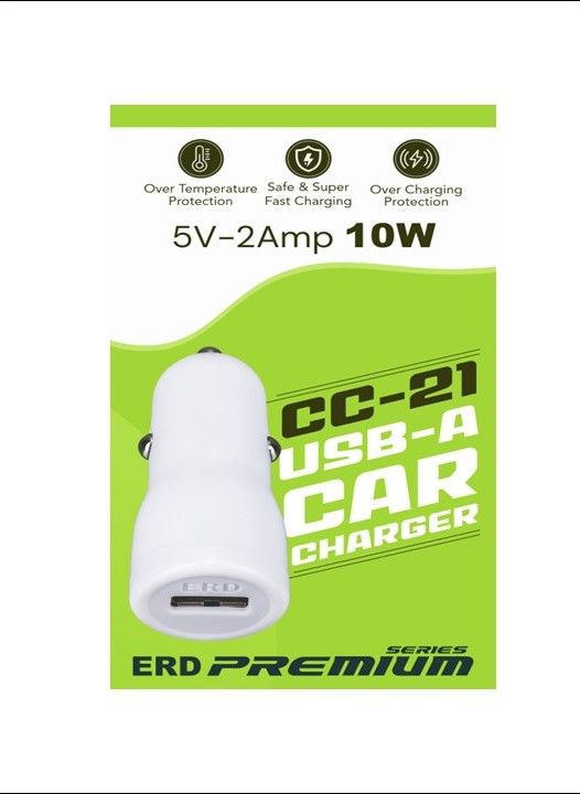 ERD CC-21 5V DC - 2 Amp. (10W) Car Mobile Charger Dock Only