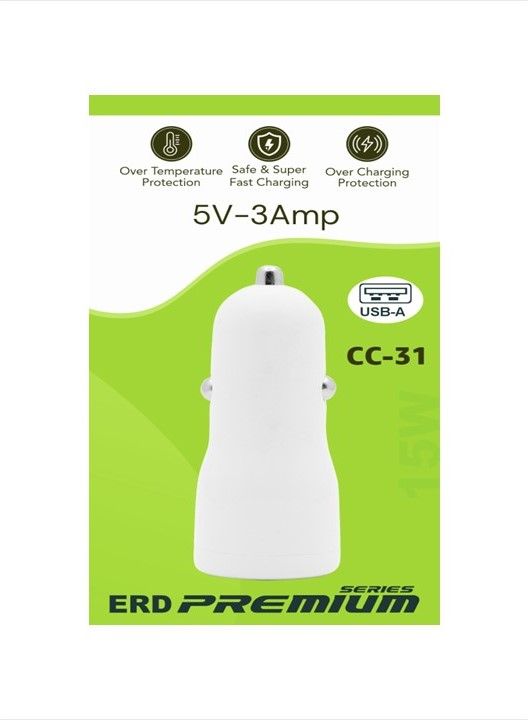 ERD CC-31 USB 15W (3 Amp.) Car Charger (Dock Only)