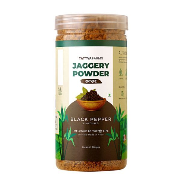 Tattva Farms Jaggery Powder (BlackPepper), 300gm