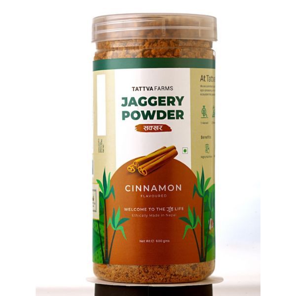 Tattva Farms Jaggery Powder (Cinnamon), 600gm