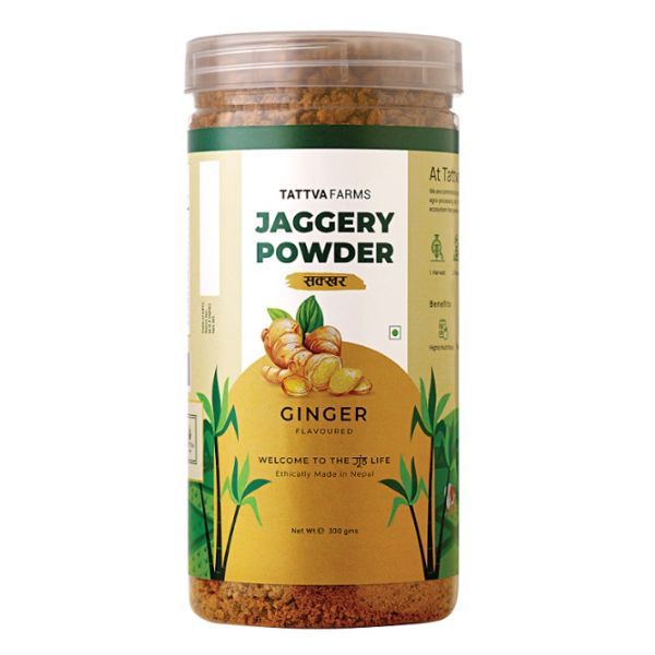 Tattva Farms Jaggery Powder (Ginger), 300gm