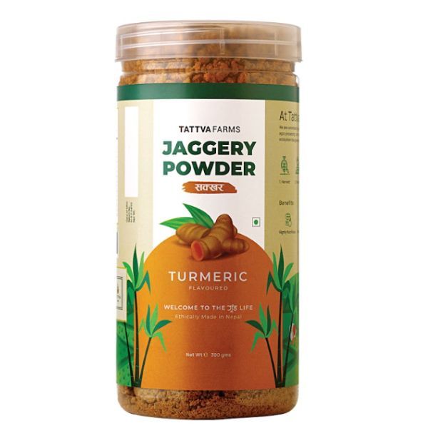 Tattva Farms Jaggery Powder (Turmeric),300gm