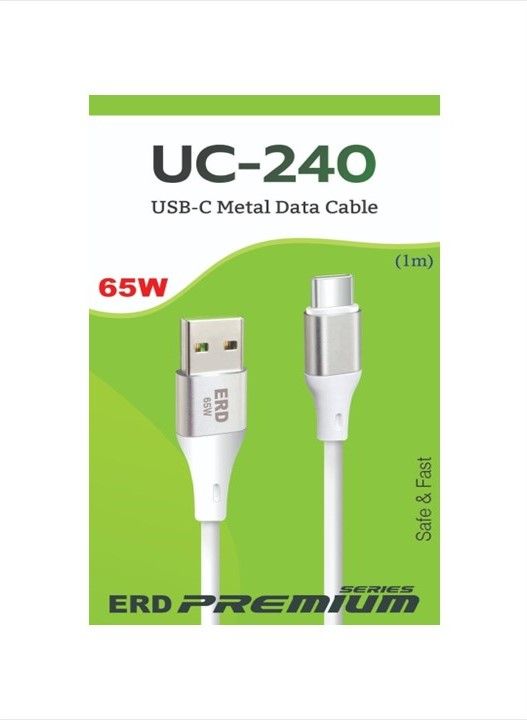 ERD UC-240 Metal Casing Type-C Data Cable, 65Watt