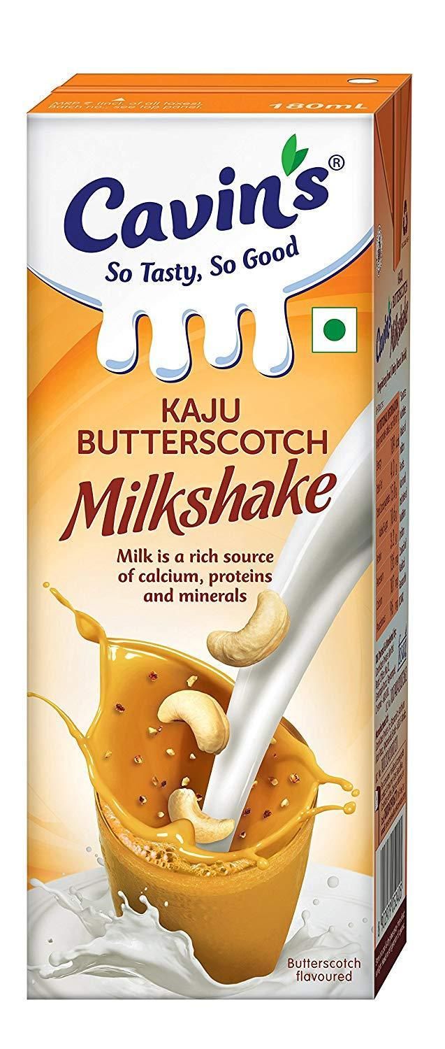 Cavin's Milkshake, Kaju Butterscotch, 180ml