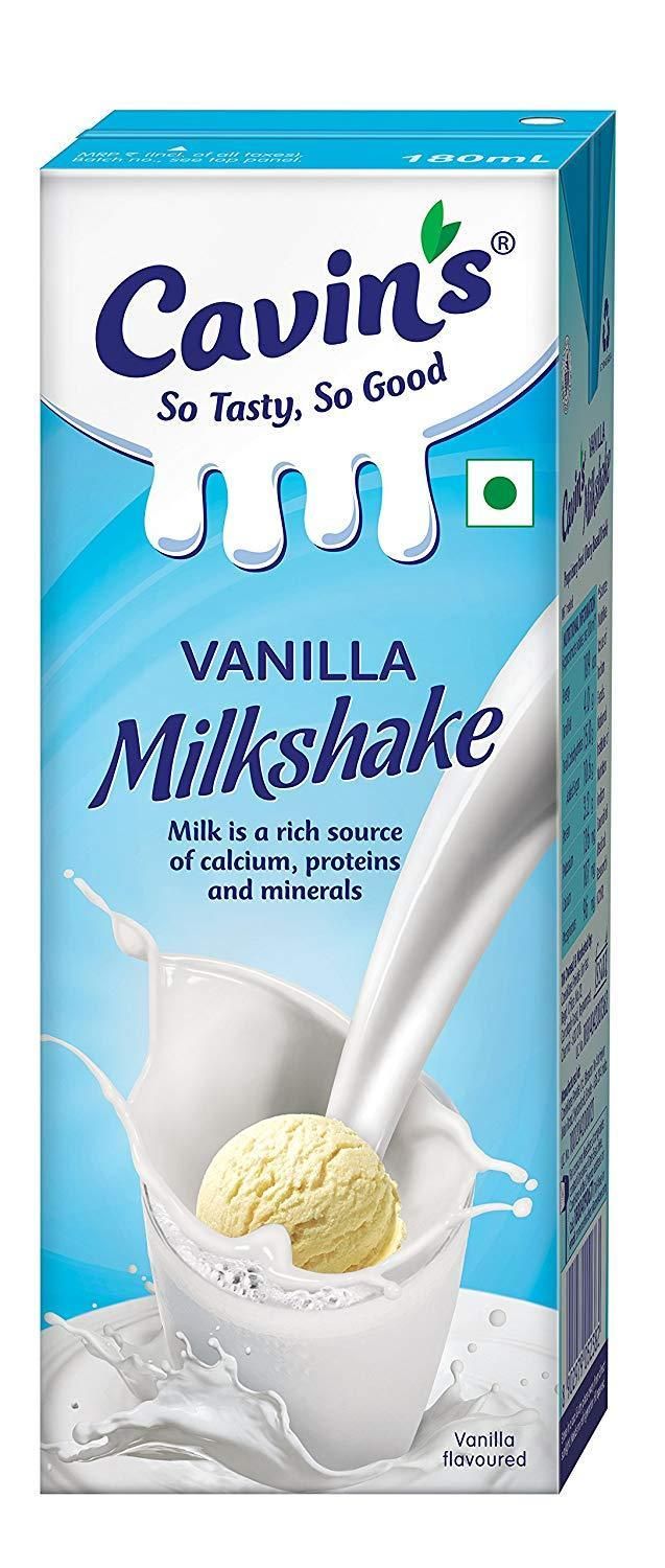 Cavins Milkshake, Vanilla, 180ml