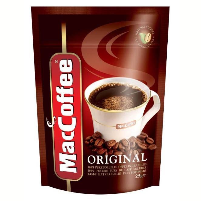 MacCoffee Original 100% Pure Coffee, 25gm Pouch