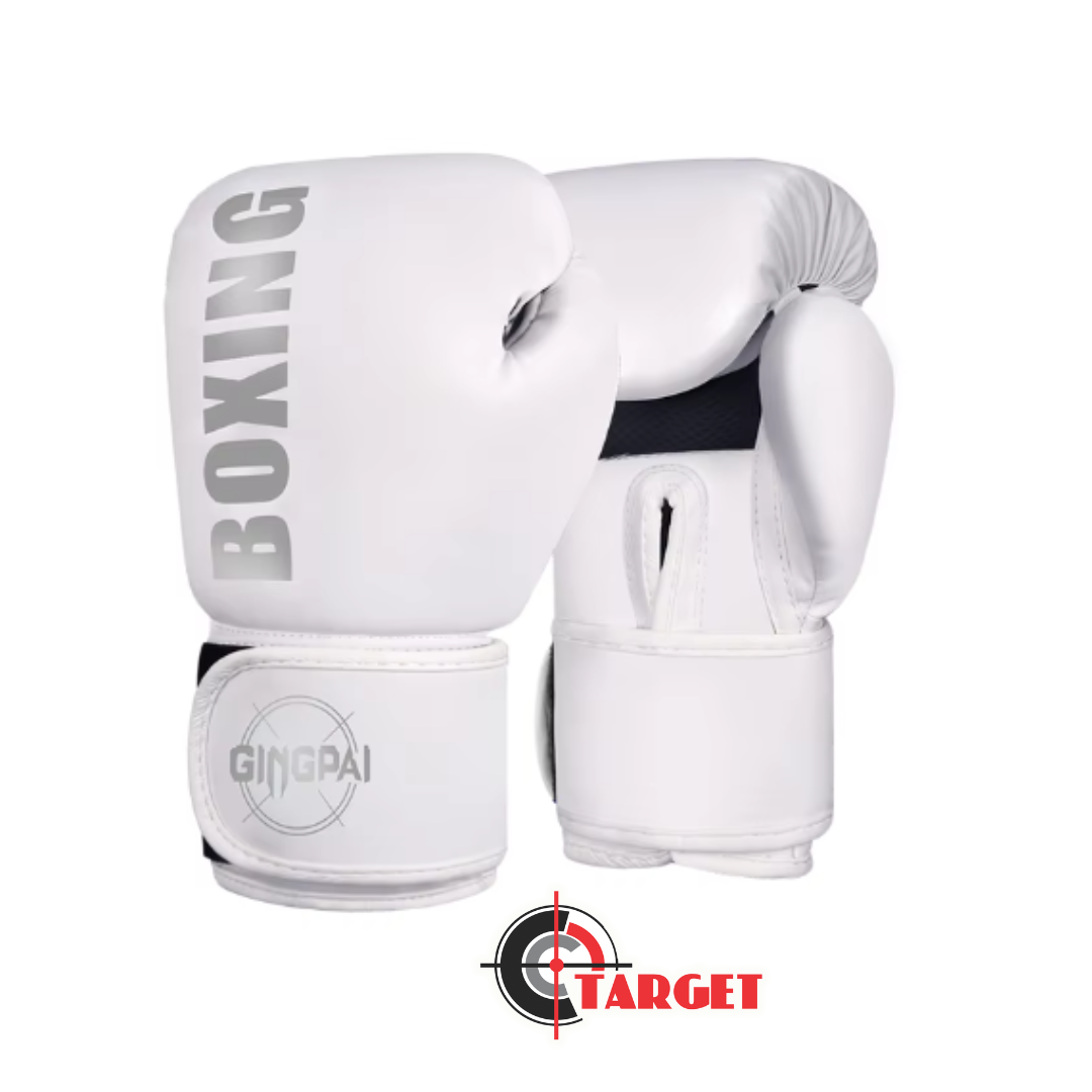 Boxing MMA Muy Thai Gloves 12oz White