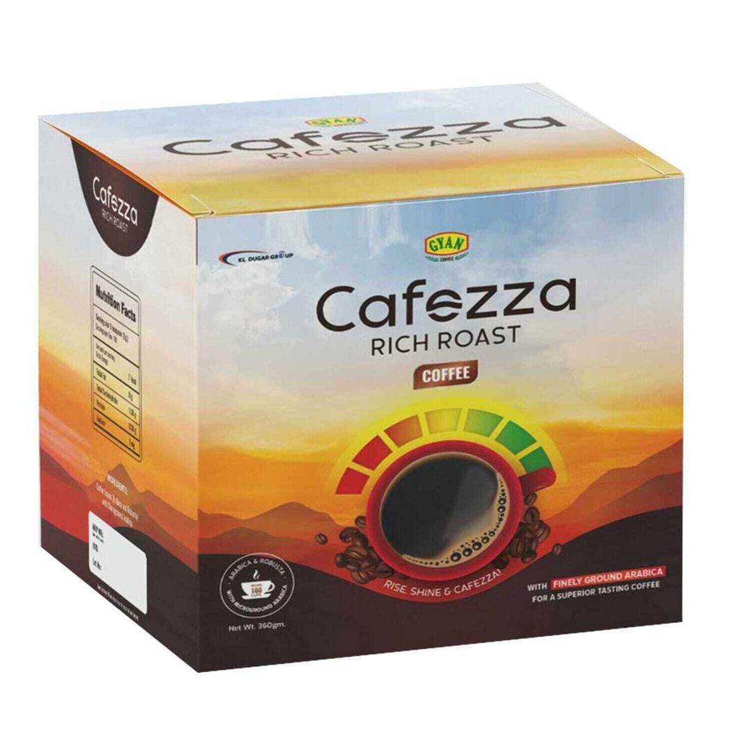 Gyan Cafezza Rich Roast Coffee, 360gm Box