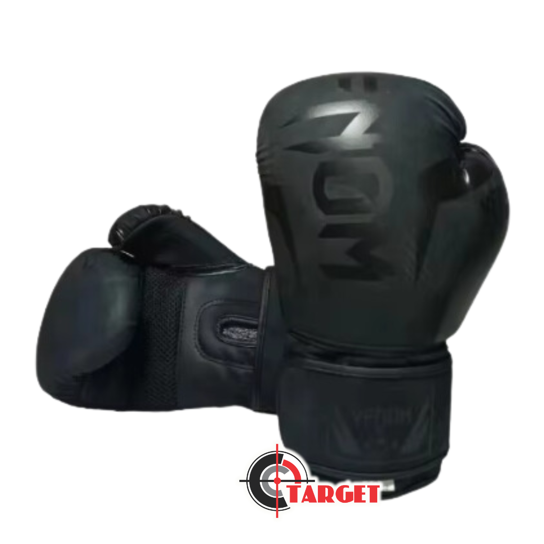 Boxing MMA Muy thai Gloves 12oz VENOM Black