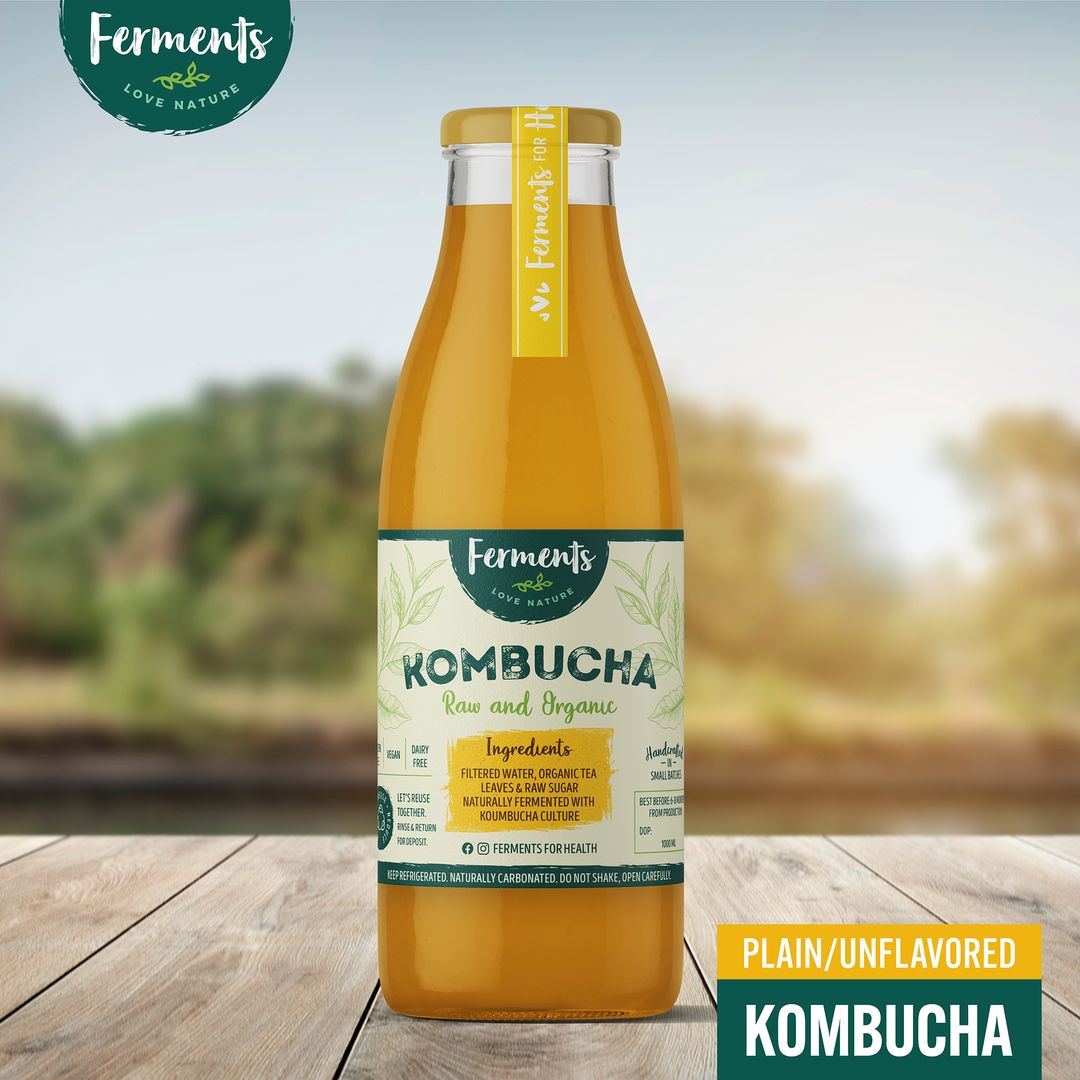 Ferments kombucha Plain, 330ml