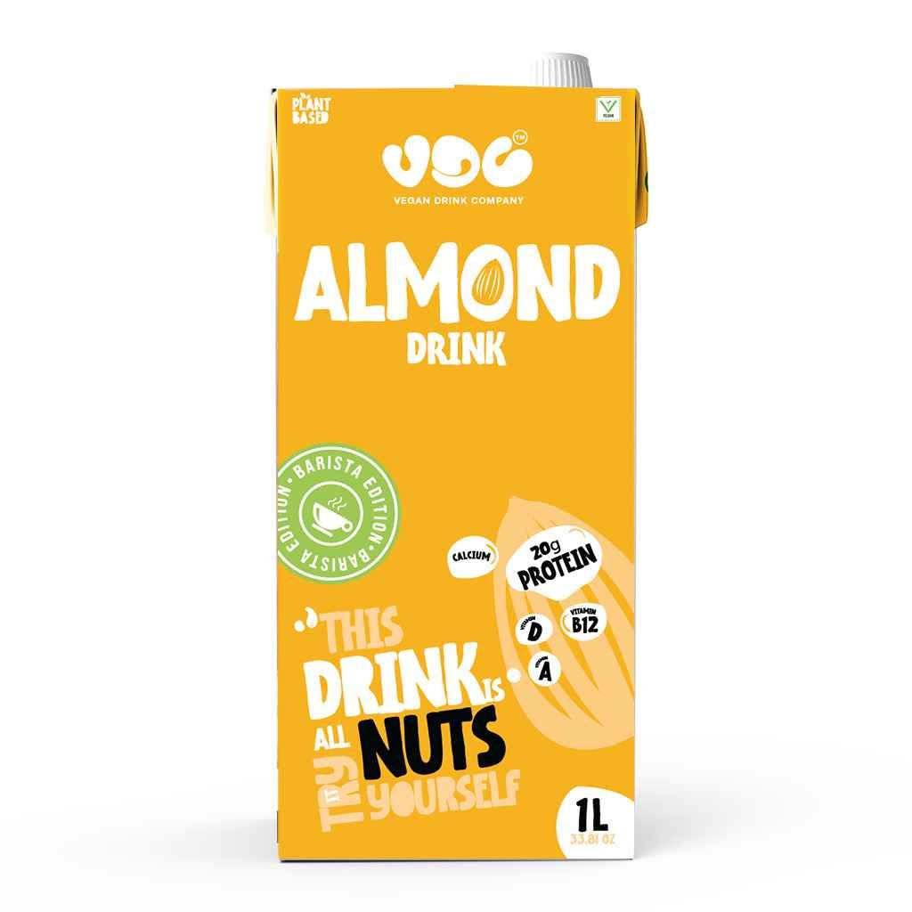 Vegan Dairy Almond Milk Drink Tetra Pack, 1ltr