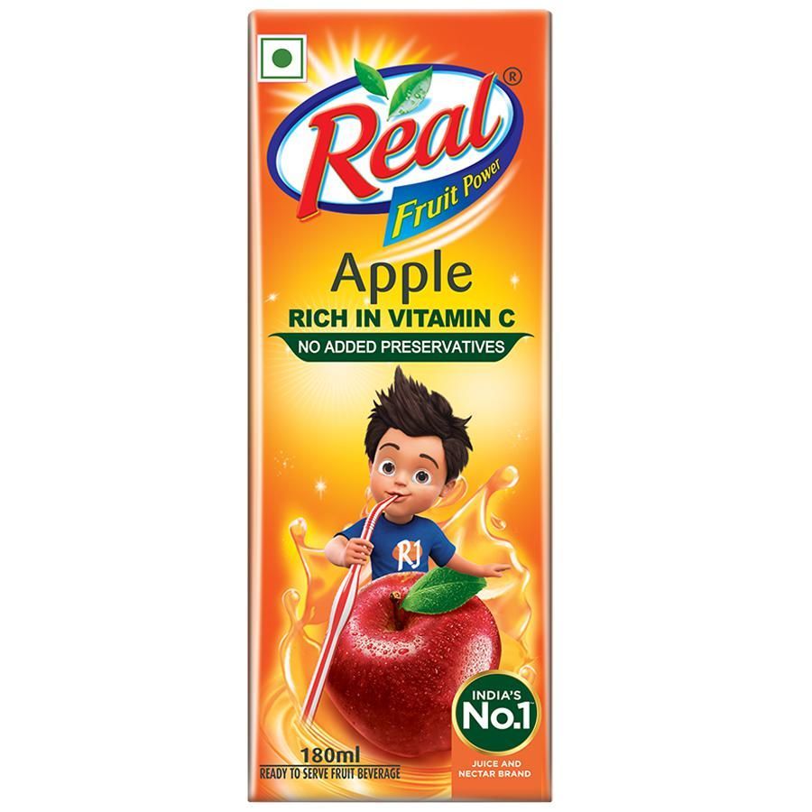 Dabur Real Apple Juice, 180ml (Pack of 3)