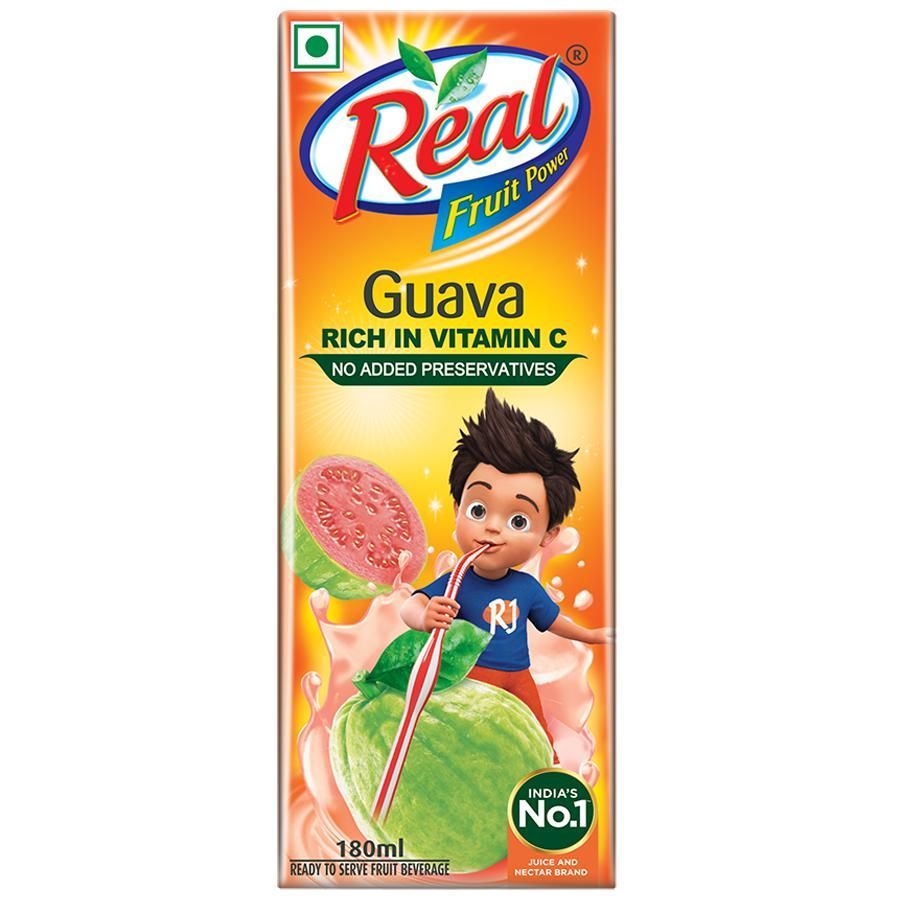 Dabur Real Guava Juice, 180ml (Pack of 3)