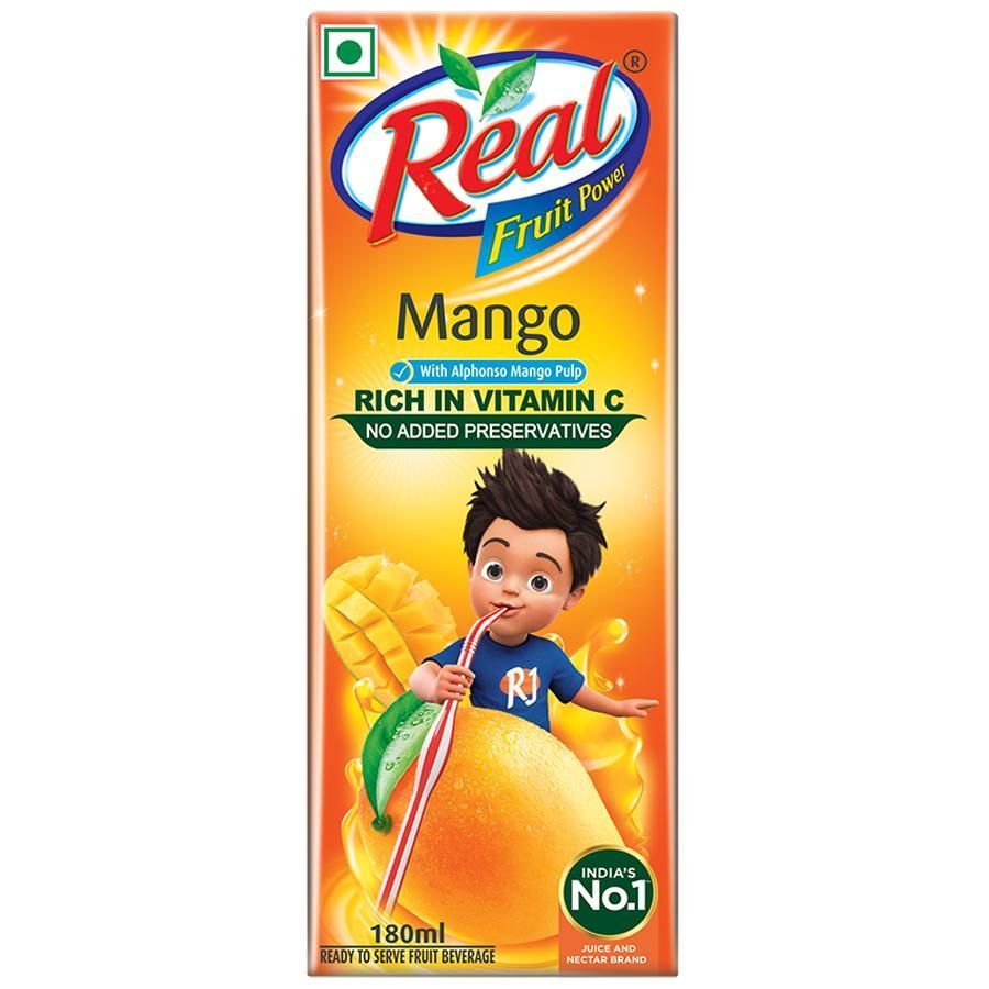 Dabur Real Mango Juice, 180ml (Pack of 3)