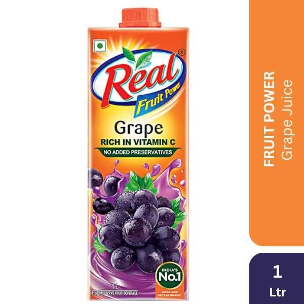 Real Fruit Power Juice - Grape, 1 Ltr