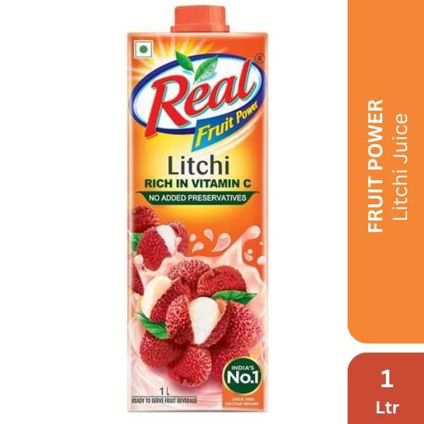 Real Fruit Power Juice - Litchi, 1Ltr