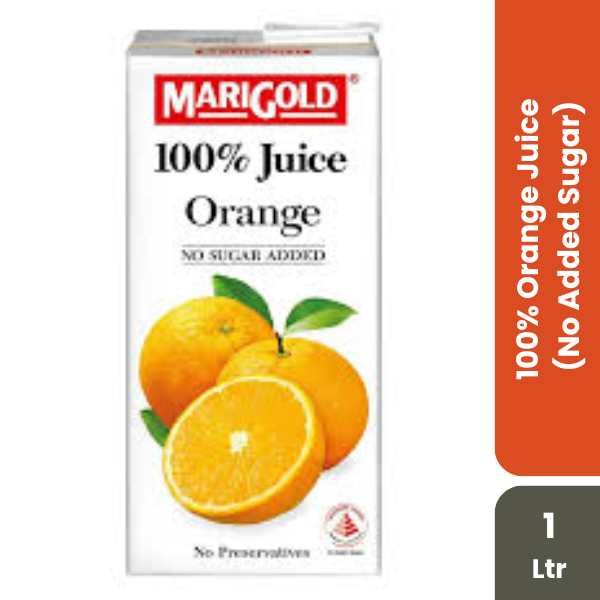 MariGold 100% Orange Juice No Added Sugar, 1Ltr (MG-432812)