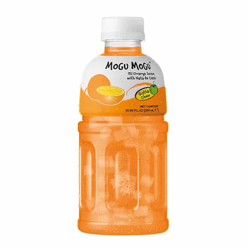 Mogu Mogu Orange Flavored Drink, 320ml