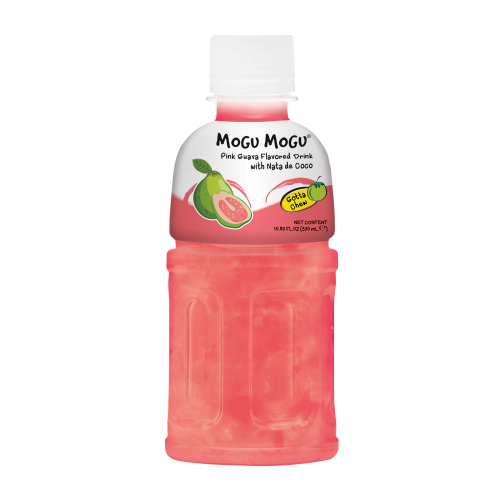 Mogu Mogu Pink Guava Flavored Drink, 320ml