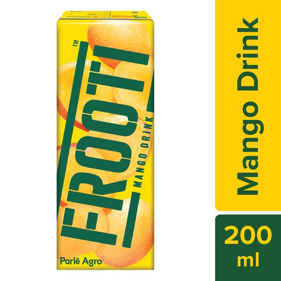 Frooti Mango Fruit Drink, 200ml (Pack of 3)