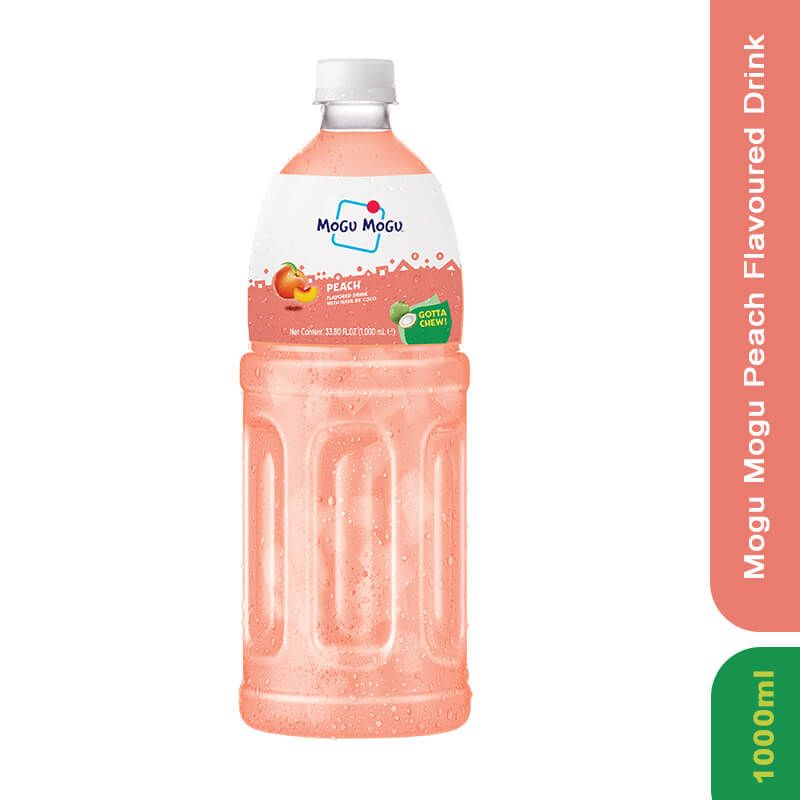 Mogu Mogu Peach Flavored Drink, 1Ltr