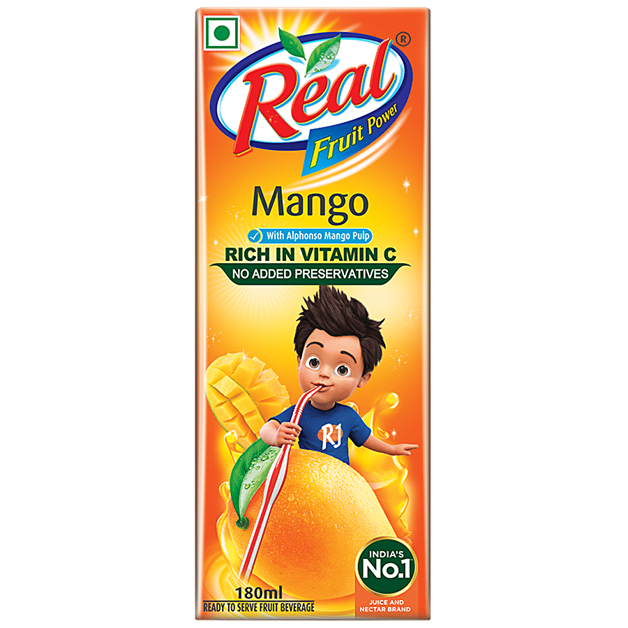 Dabur Real Mango Juice,180ml (Pack of 6)