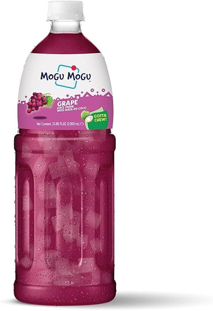 Mogu Mogu Grapes Flavored Drink, 1Ltr