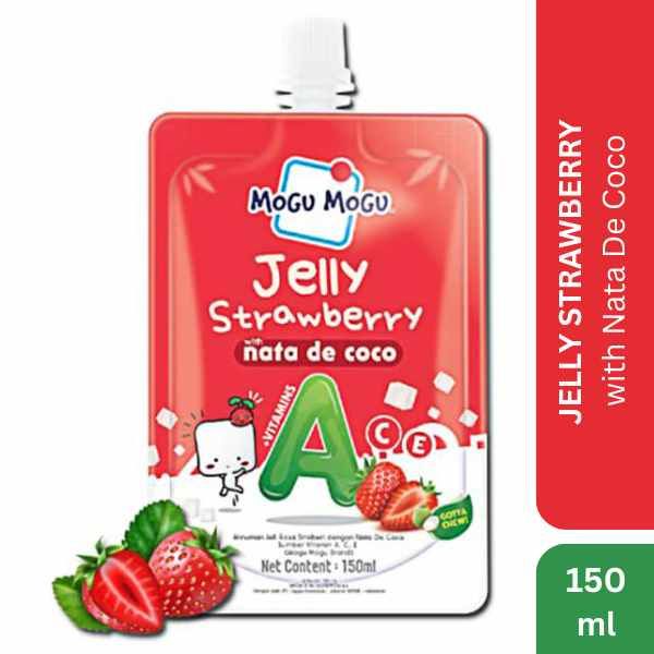 Mogu Mogu Jelly Strawberry with Nata De Coco, 150ml