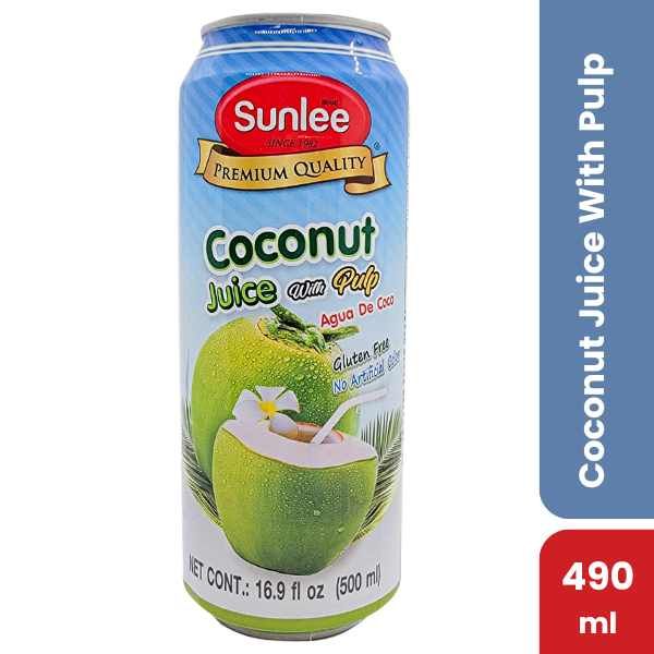 Sunlee Coconut Juice With Pulp, 490ml