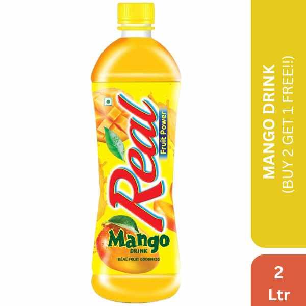 Real Mango Drink, 2Ltr Pet Bottle ( Buy 2 Get 1 Free)