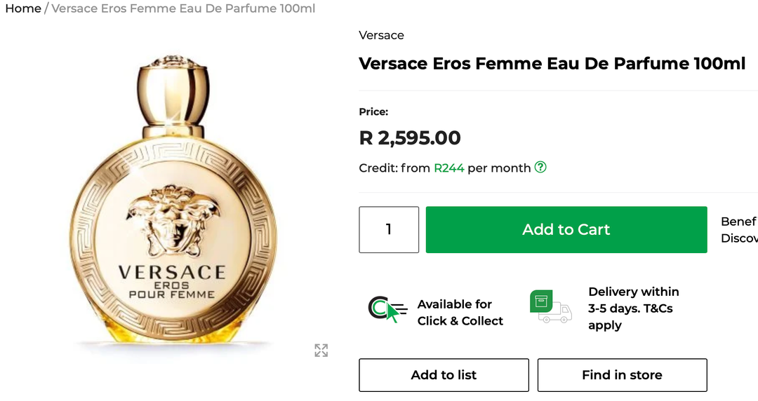  Versace Eros Pour Femme 