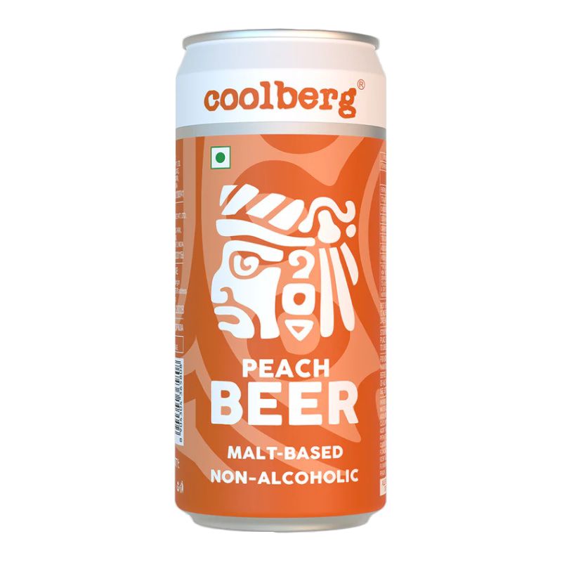 Coolberg Peach Non-Alcoholic Beer Can, 300ml