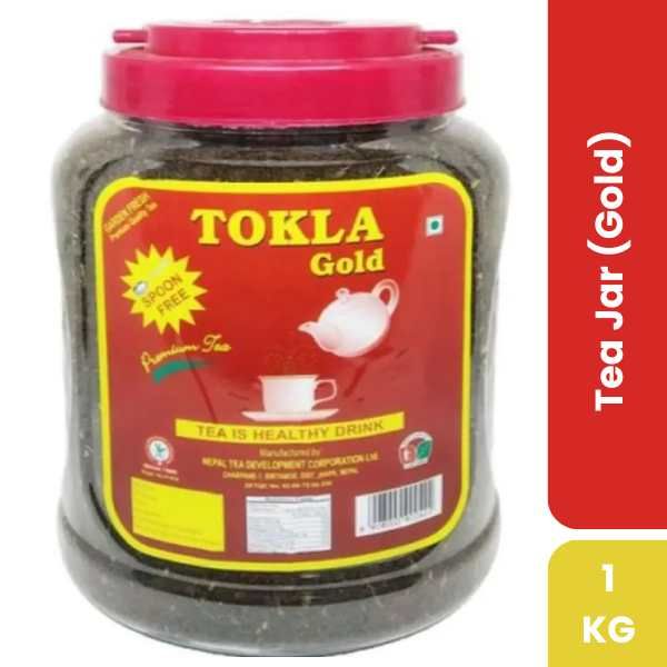 Tokla Gold Tea Jar, 1kg