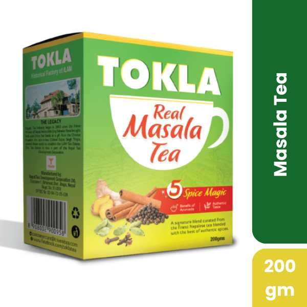 Tokla Real Masala Tea, 200gm Box